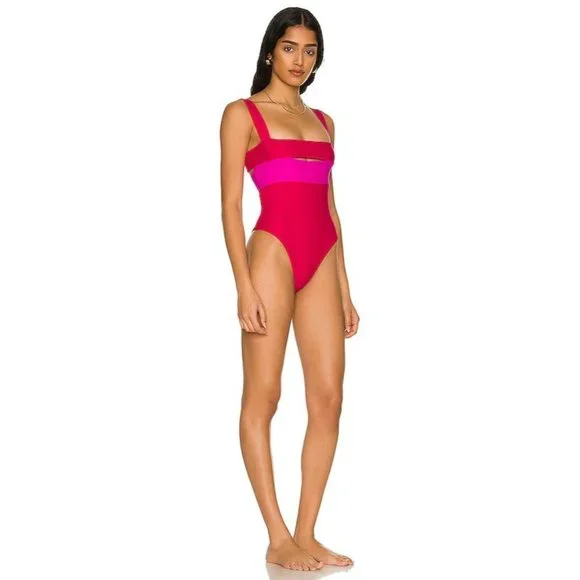 Lovers and Friends Daytona One Piece in Red & Pink Medium - Picture 7 of 7